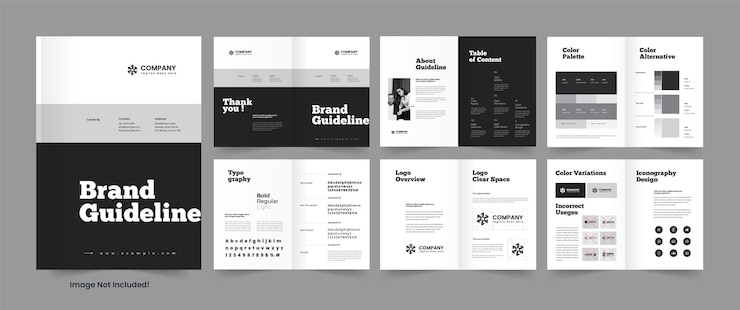Vector brand guideline template