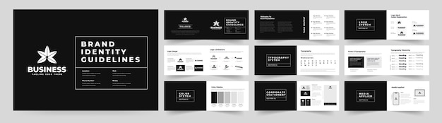 Vector brand guidelines template