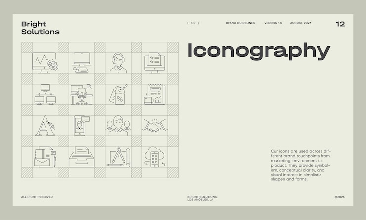 Vector brand identity guideline template to create visual identity of your company