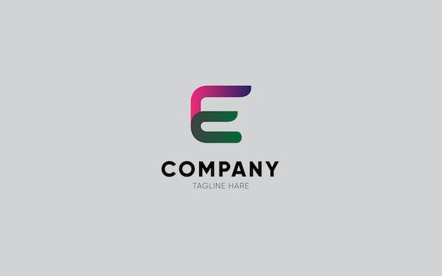 Vector brand letter e design