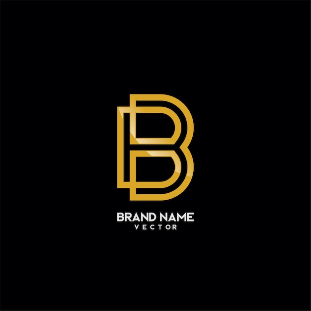 Brand Logo Template Monogram B Symbol