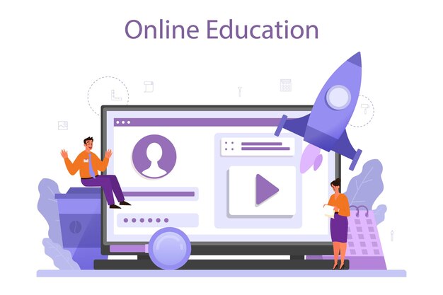 Онлайн-сервис или платформа бренд-менеджера. Специалист по маркетингу создает уникальный дизайн компании, бизнес-стратегию. Онлайн-образование. Изолированная плоская иллюстрация