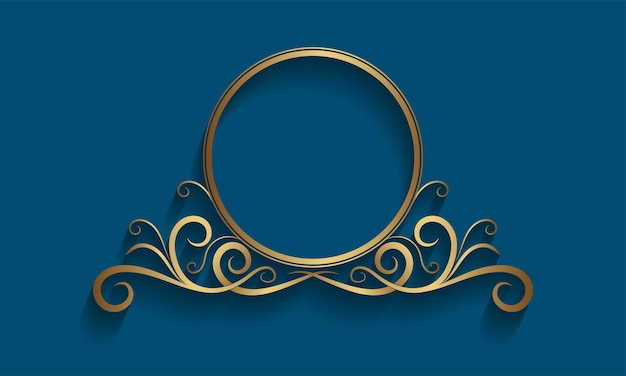 Brand name ornament gold border