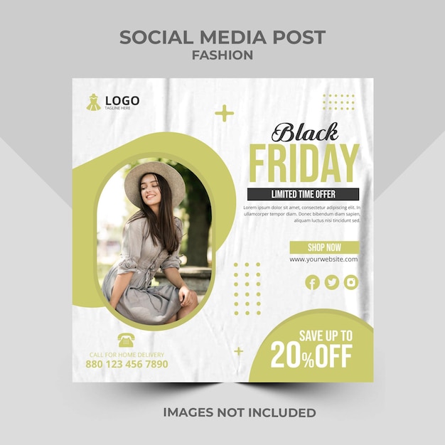 Brand new instagram post template social media banner ads