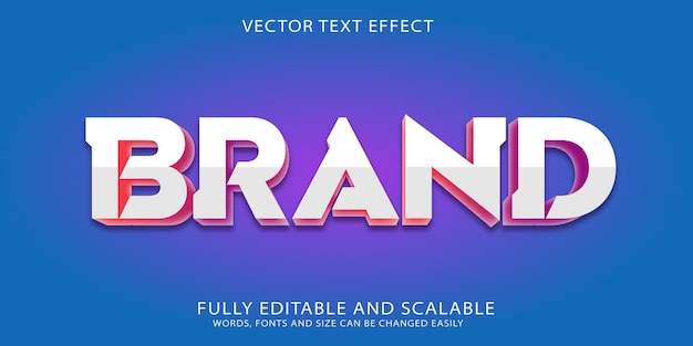 Brand text effect