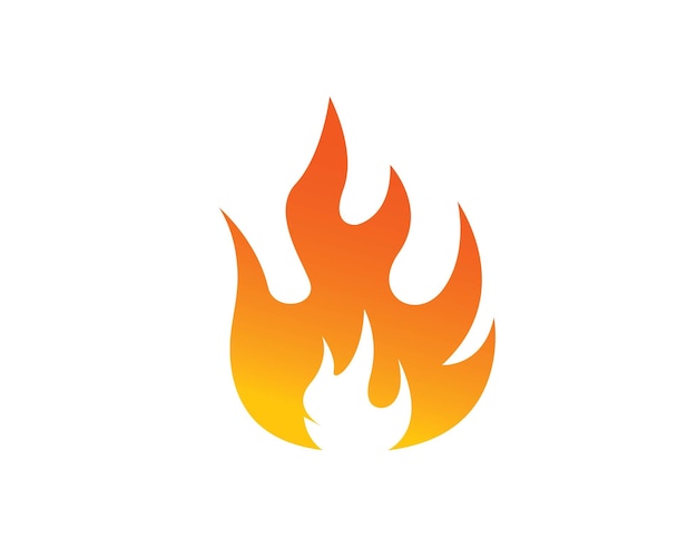 Brand vlam Logo pictogram vector illustratie ontwerp