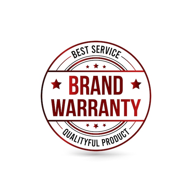 Brand warranty badge