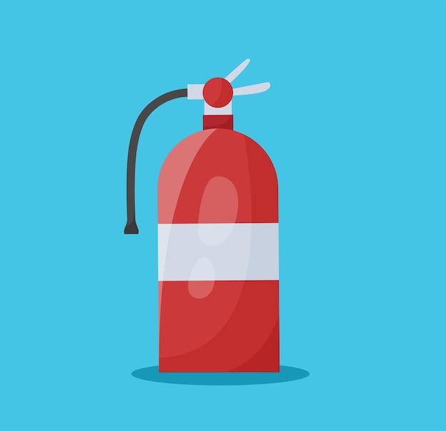 brandblusser Brandweerman pictogram vectorillustratie