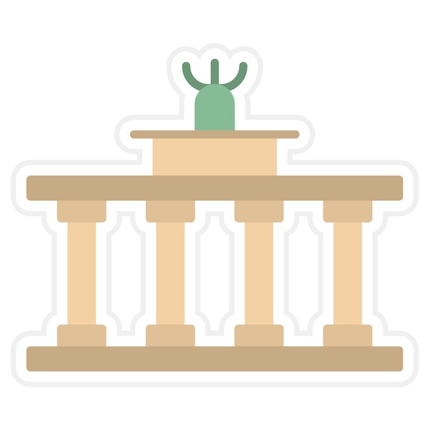 Vector brandenburg gate icon vector image can be used for landmarks