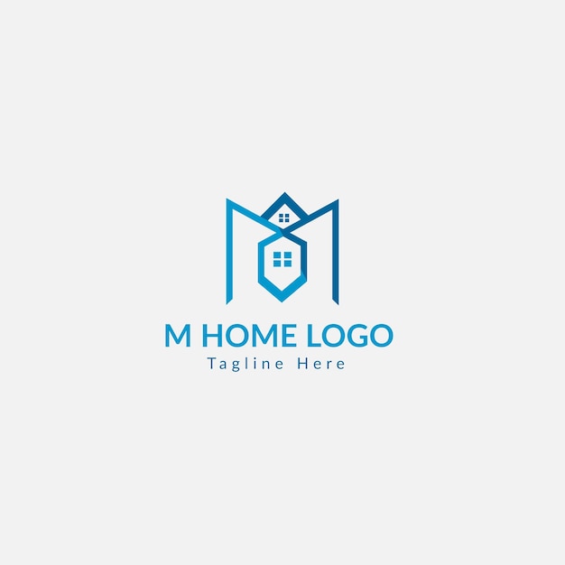 Brandin corporate vector logo m design