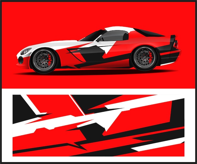 Branding and Advertising Layout Vehicles wrap design corvette