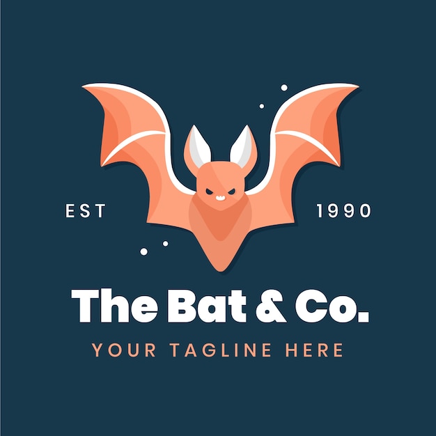 Branding bat logo template