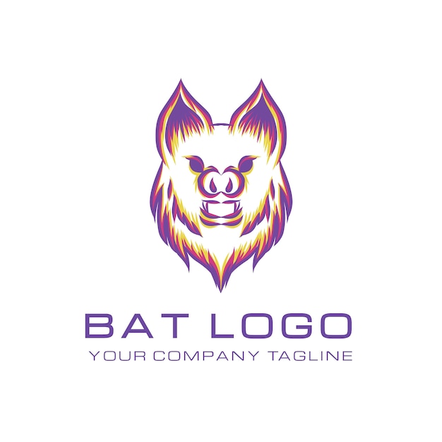 Branding bat logo template