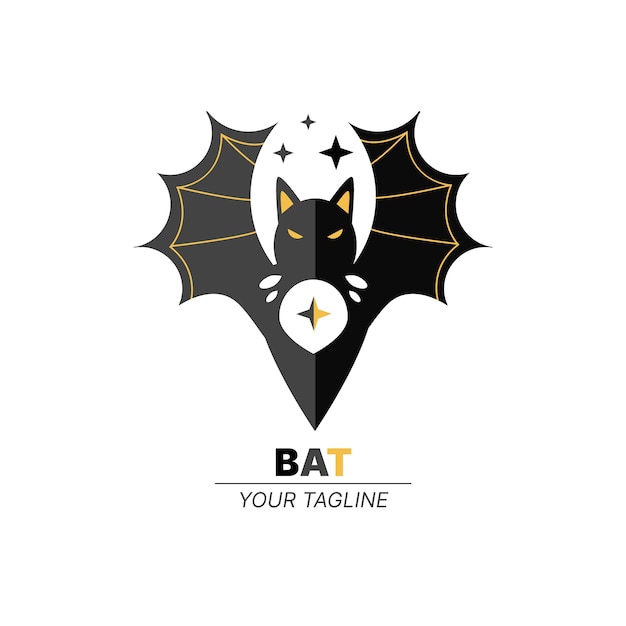 Branding bat logo template