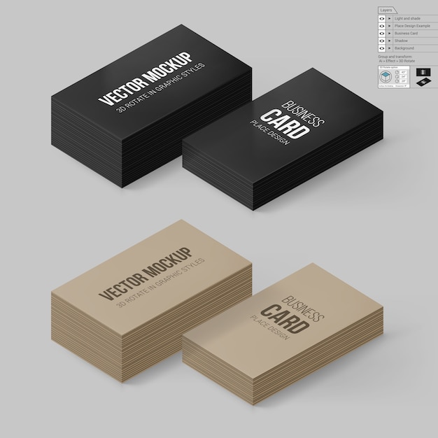 Vector branding business card