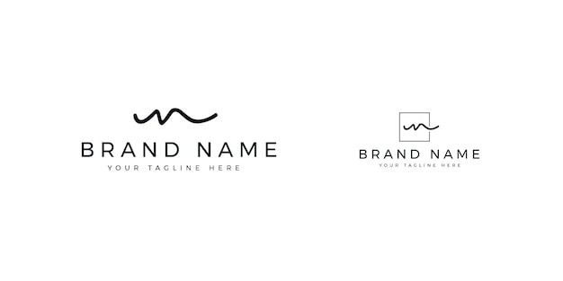 Branding identiteit corporate M logo ontwerp v2