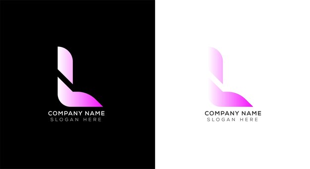 Vector branding identiteit corporate vector letter l logo ontwerp