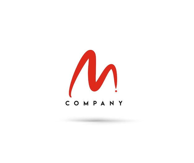 Branding identiteit corporate vector logo m ontwerp.