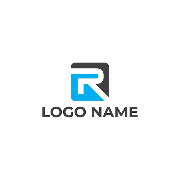 Branding Identiteit Corporate vector logo R ontwerp