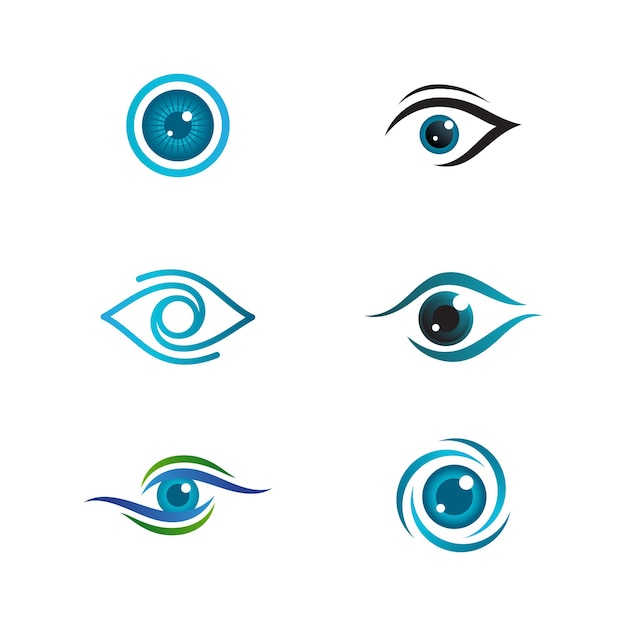 Branding identity corporate eye care vector icon design