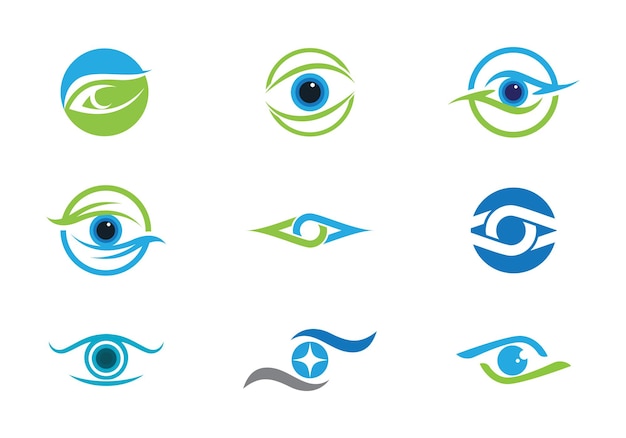 Branding Identity Corporate Eye Care vector logo design