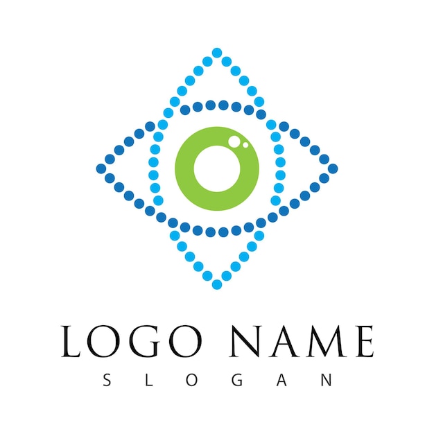 Branding Identity Corporate Eye Care vector logo design