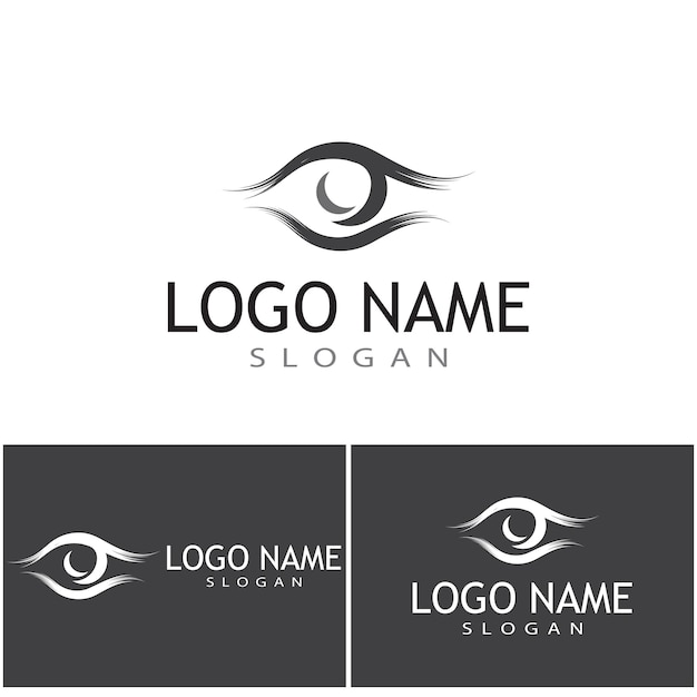 Branding Identity Corporate Eye Care vector logo ontwerp