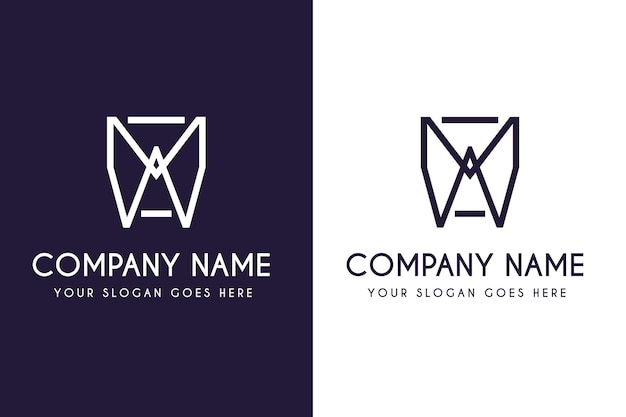 Branding identity corporate a logo vector design template