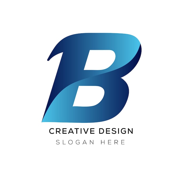 Branding identity corporate vector B logo design