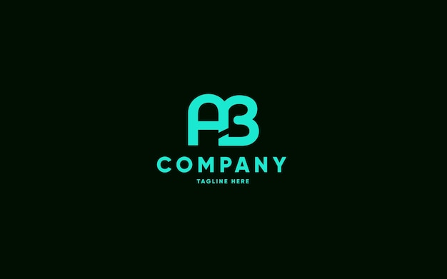 Branding identity corporate vector logo ab design.