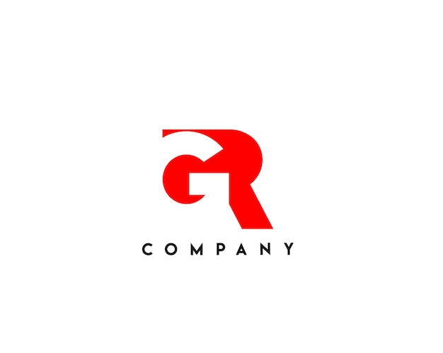 Branding Identity Corporate Vector Logo CR Design.