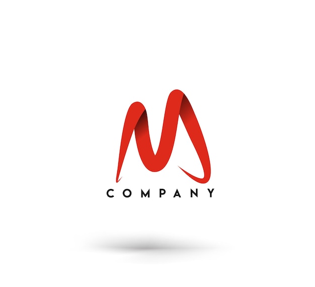 Vector branding identity corporate vector logo m design.