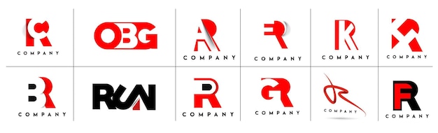 Branding identity corporate vector logo r design