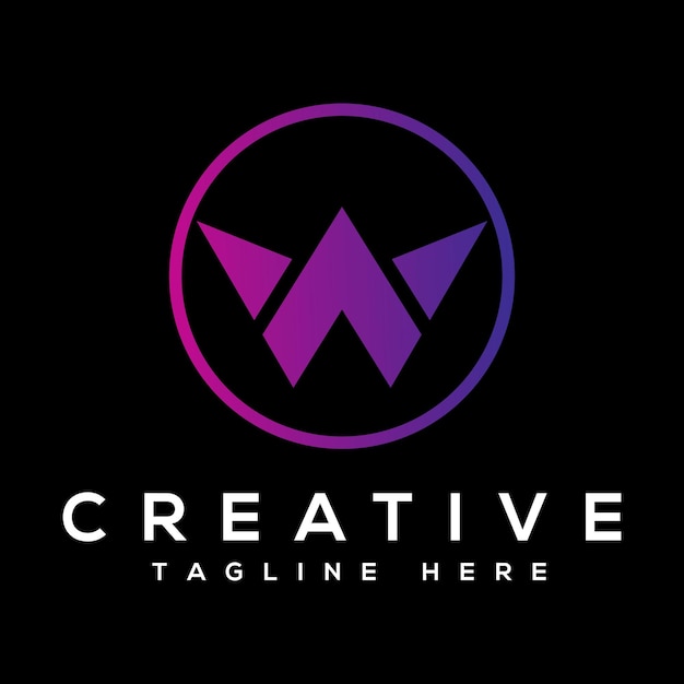 Branding identity corporate vector logo w design.