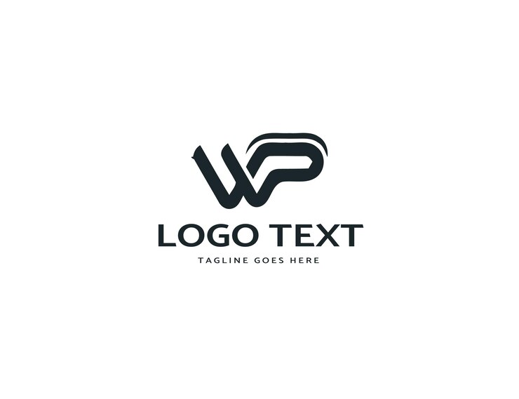 Vector branding identity corporate vector logo wp design.