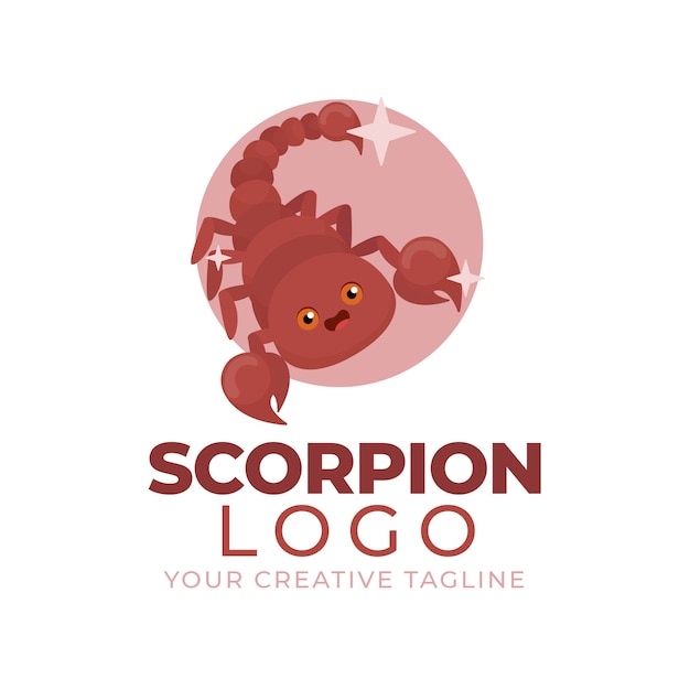 Branding modello logo scorpione