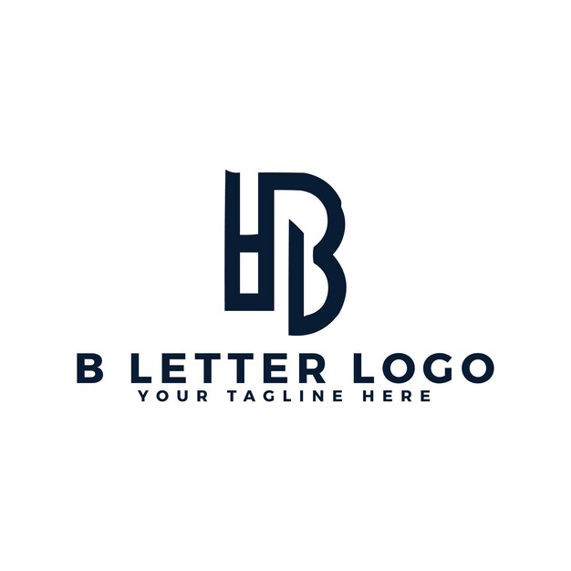 Branding teken corporate B letter logo vectorontwerp sjabloon