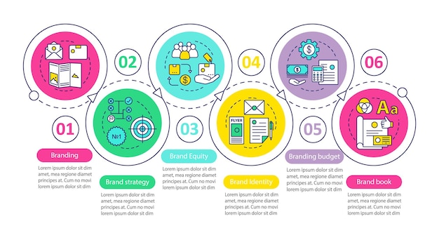 브랜딩 벡터 infographic 템플릿