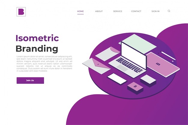 Branding Website Landing Page 