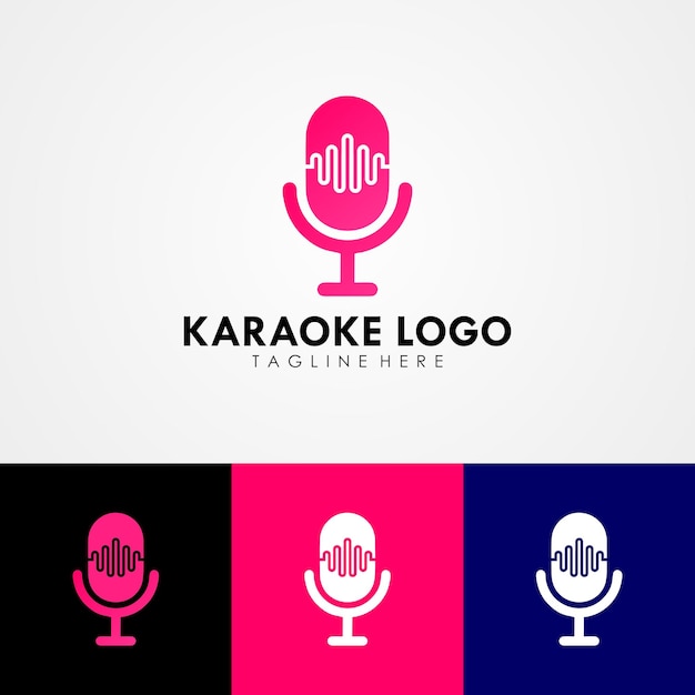 Brandinglogo voor karaokebedrijf