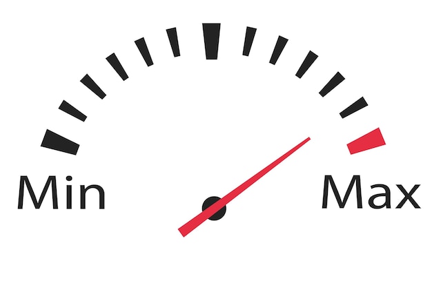 Vector brandstofdruksensor bij maximale drukwaarde-indicator