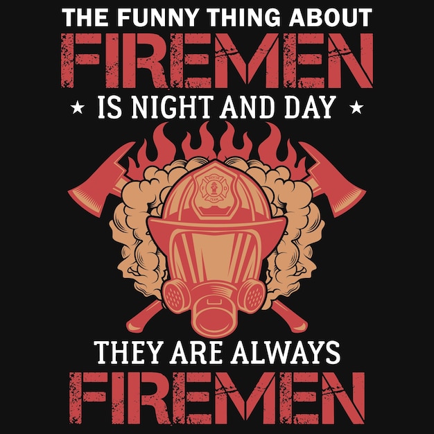 Brandweer t-shirt ontwerp