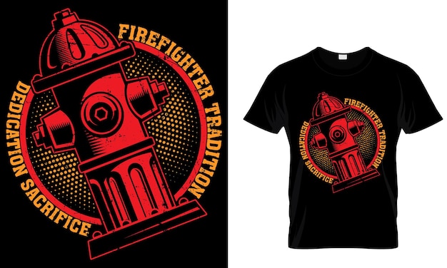 Brandweerman t-shirt ontwerp firehero t-shirt ontwerp