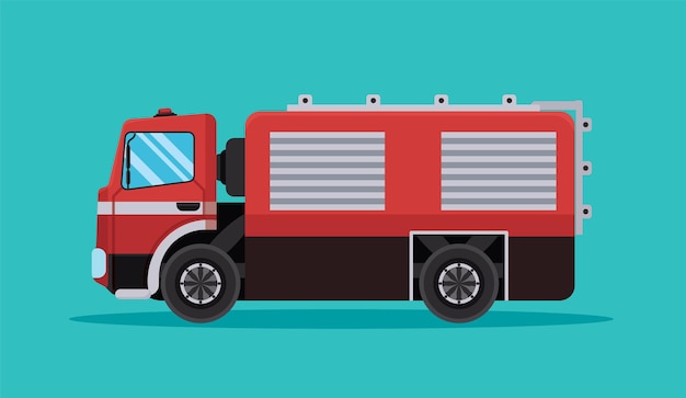 Brandweerwagen Brandweerwagen vector illustratie
