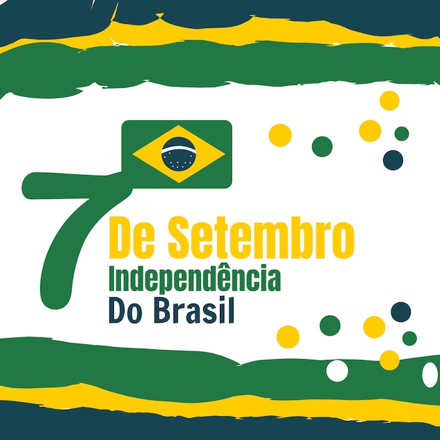 Vettore festa dell'indipendenza del brasile 7 de setembro independencia do brasil