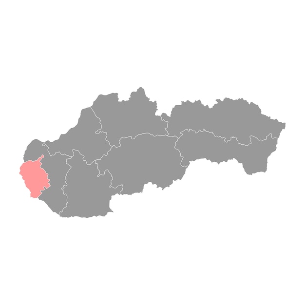 Bratislava kaart regio van Slowakije Vector illustratie