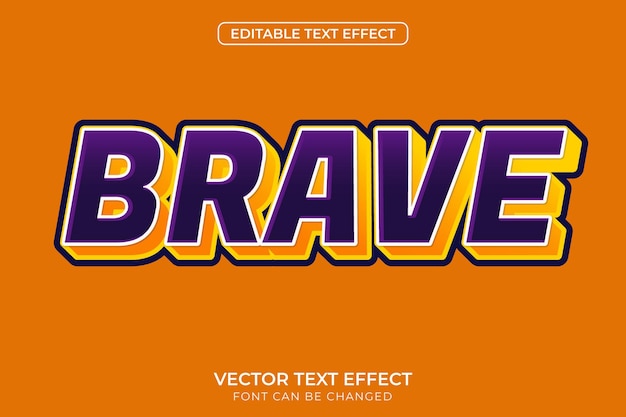 Brave Text Effect