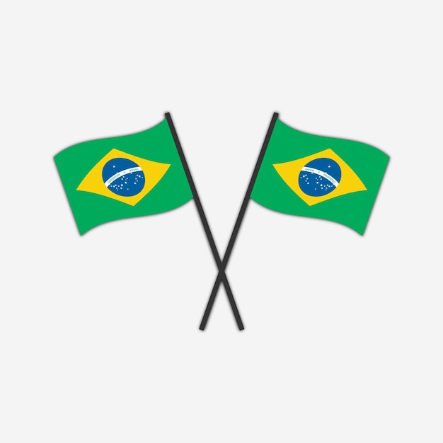 ブラジル国旗のイラスト