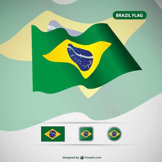 Vector brazil flag