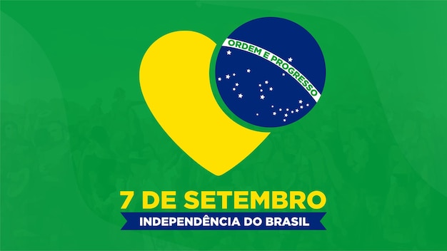 벡터 브라질 독립 기념일 9월 7일 브라질 독립 기념일 7 de setembro